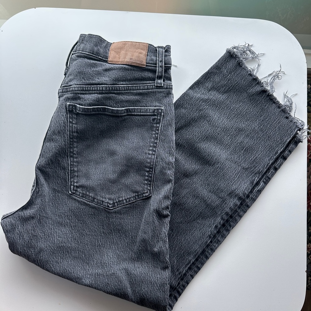 Madewell Charcoal Vintage Straight Jeans